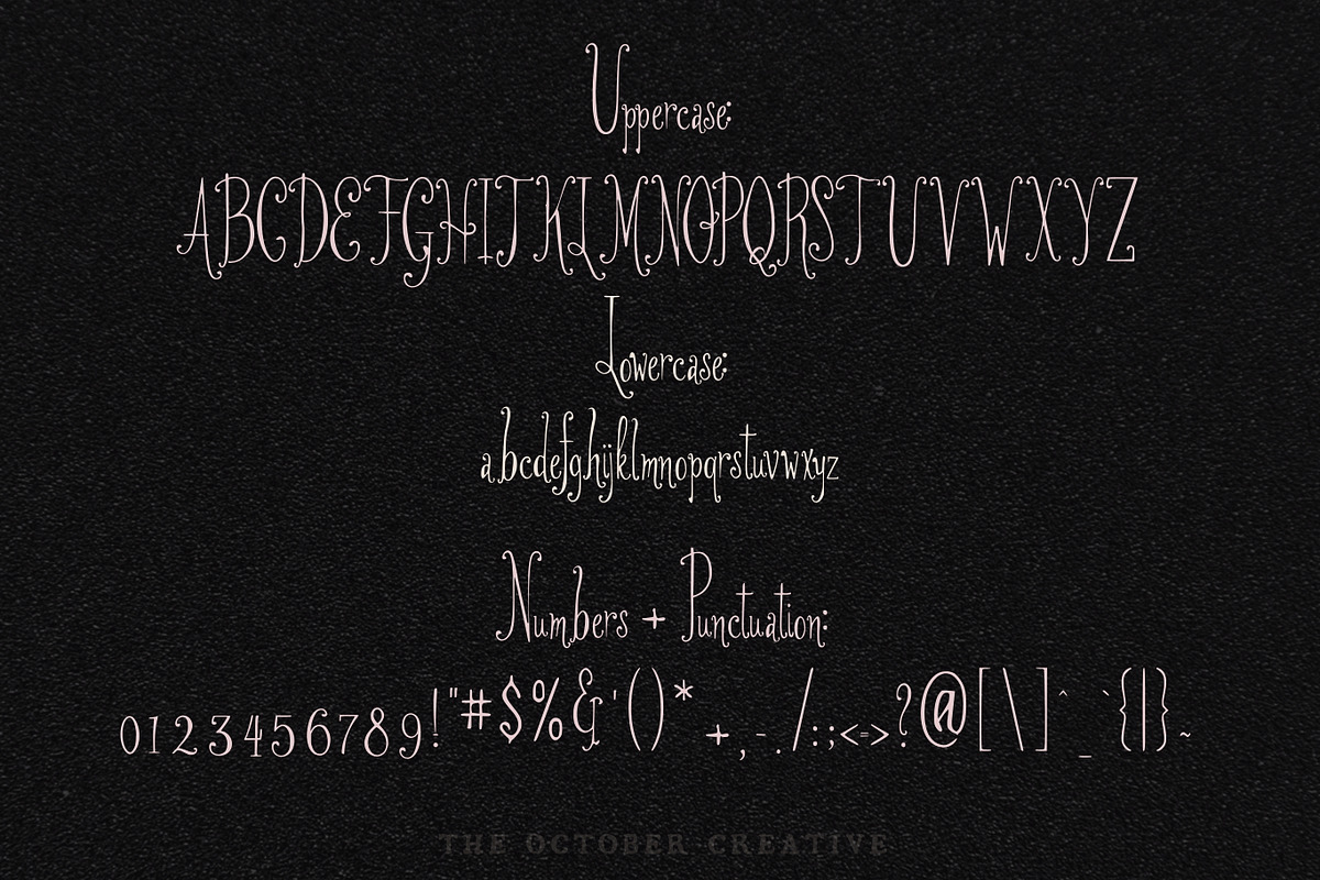 Lace Me Up My Love Whimsical Serif, a Serif Font by The October Creative (Photo 2 of 8)
