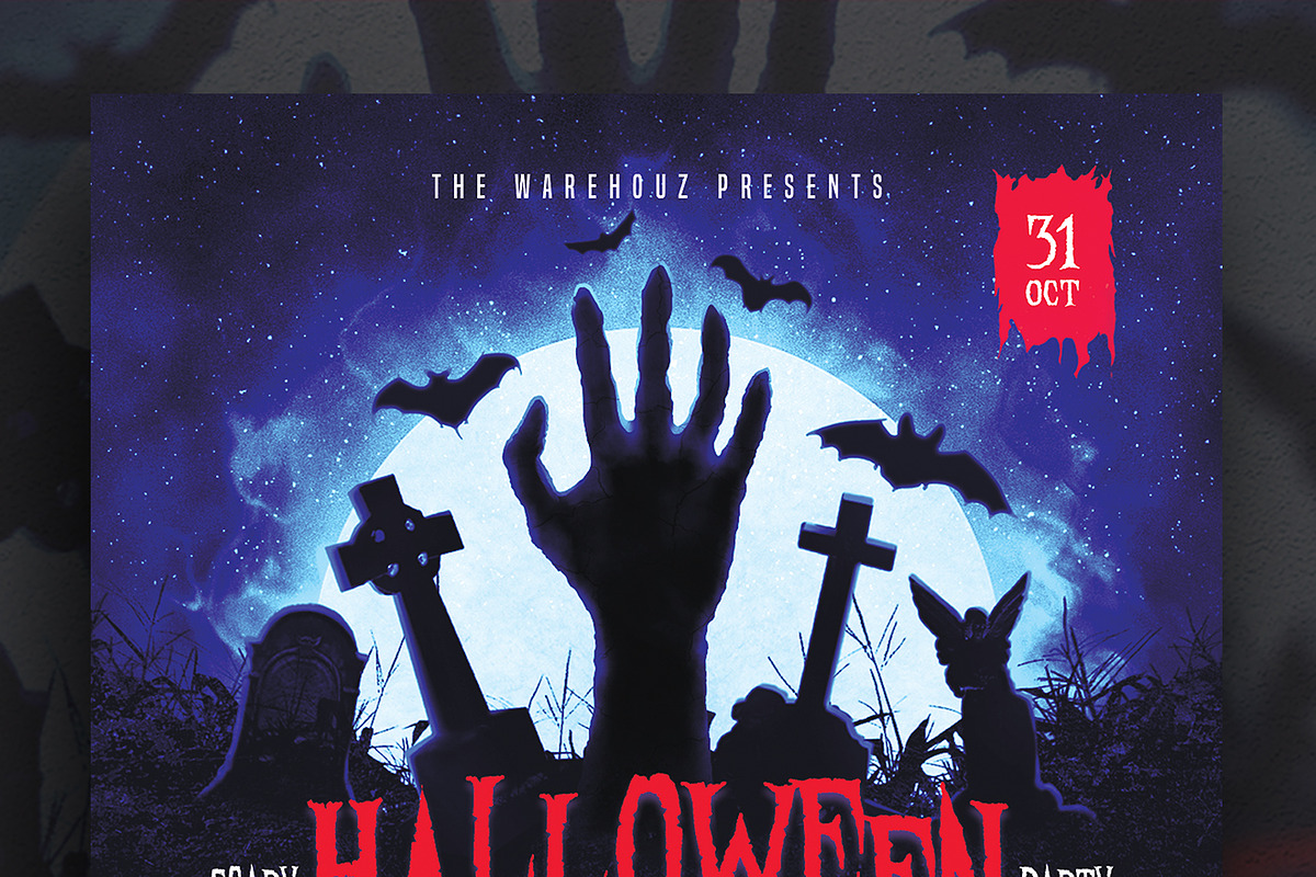 Halloween Party Flyer, a Flyer Template by Verazo (Photo 2 of 2)