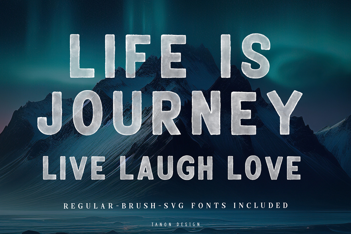 Rough Raw Watercolor Collection, a Handwritten Font by Tanondesign (Photo 2 of 10)