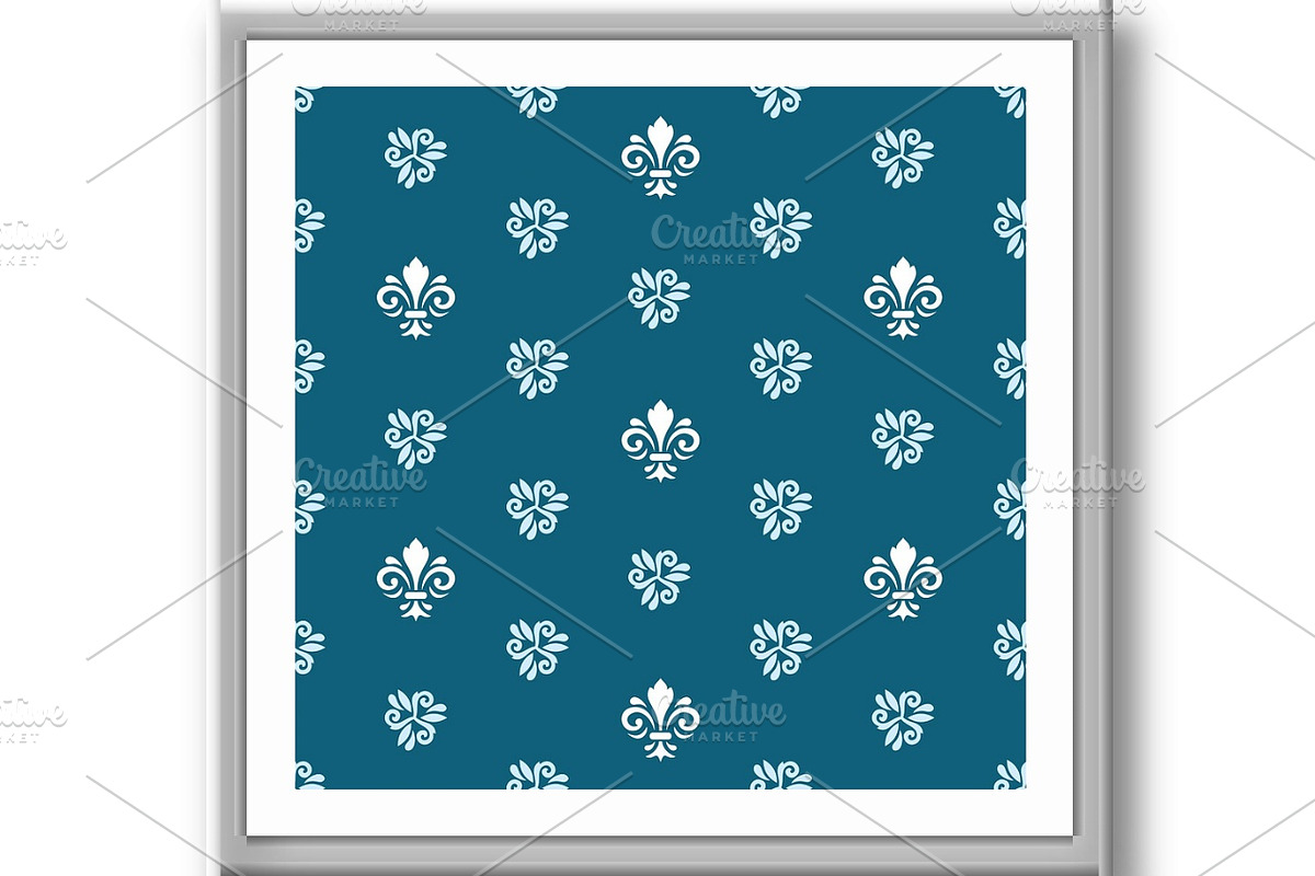Seamless Vector Pattern With Royal, a Pattern Graphic by FineArtStudio (Photo 2 of 3)
