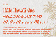 Hello Hawaii Retro Surf Font Trio, a Handwritten Font by AndrewPixelType (Thumbnail 18 of 18)