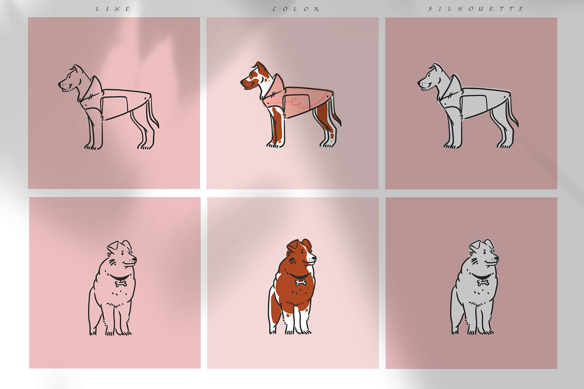 Cute doggy collection, an Animal Illustration by Anastasy_helter (Photo 6 of 15)