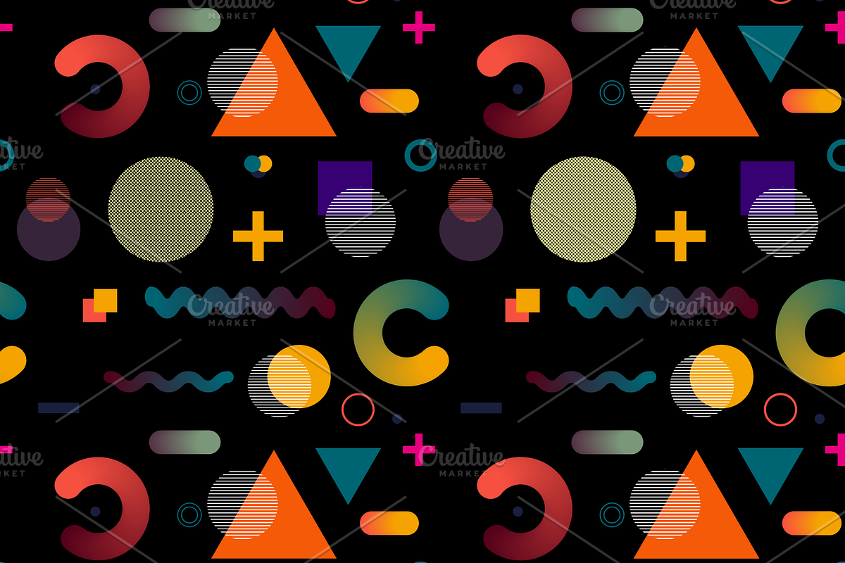 Memphis Pattern, a Pattern Graphic by Art's and patterns (Photo 2 of 3)