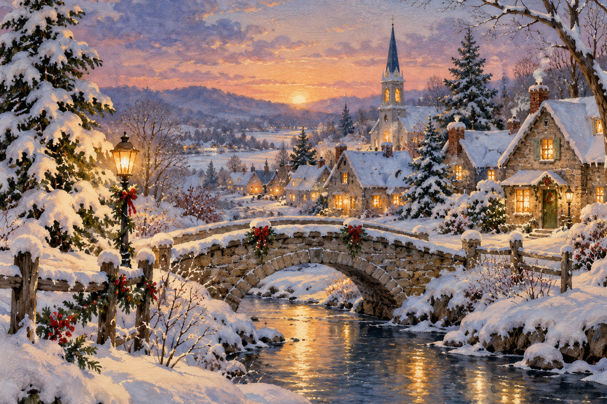 Illustrated Christmas Postcards, a Seasonal Illustration by MarisoArt (Photo 7 of 7)