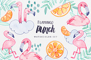 Flamingo Punch, an Animal Illustration by Petite Salade (Thumbnail 1 of 4)