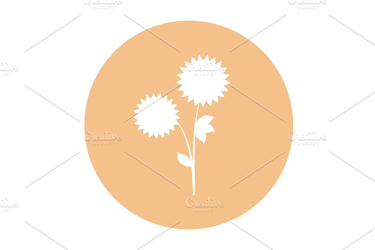 Single stalk with two white cutout, an Object Illustration by okskukuruza