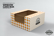 Cake Window Box Packaging Mockup, a Packaging Mockup by INCDesign (Thumbnail 2 of 6)