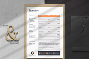 Invoice, a Stationery Template by TelaTemplates (Thumbnail 1 of 8)
