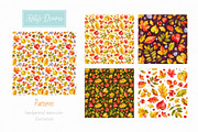 Autumn leaves. Watercolor collection, a Decorative Illustration by Ekaterina Mikheeva (Thumbnail 6 of 8)
