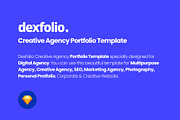 Dexfolio - Creative Agency Portfolio, an UI Kit Template by fusionlab (Thumbnail 2 of 11)