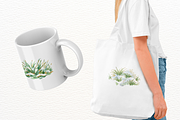Winter Snowy Grass Clipart, a Seasonal Illustration by Markicha Art (Thumbnail 3 of 6)
