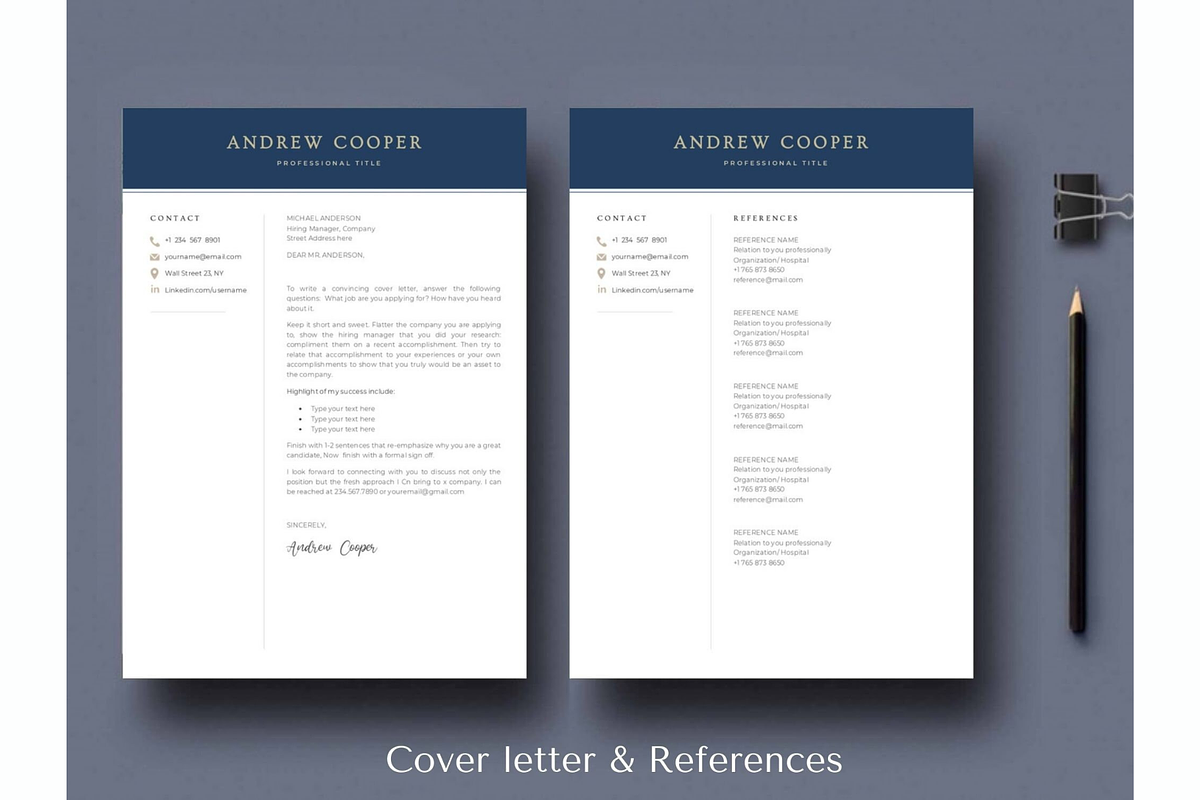 Functional resume cv template, a Resume Template by Climbwithelevator (Photo 3 of 9)