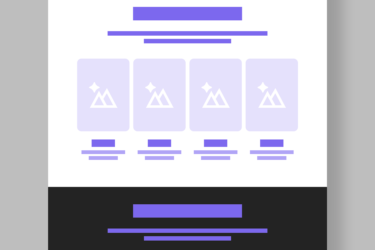 Responsive Landing Page Wireframe, a Wireframe Template by MightyDesign (Photo 3 of 9)