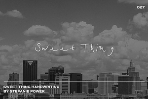 Sweet Thing Handwriting | Font