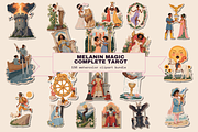 Melanin Magic Tarot Deck Clipart, a Person Illustration by Jakayla Digital Co (Thumbnail 5 of 19)