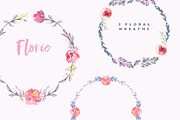 Watercolor cute bouquets Florie, an Illustration by KitsPix (Thumbnail 2 of 4)