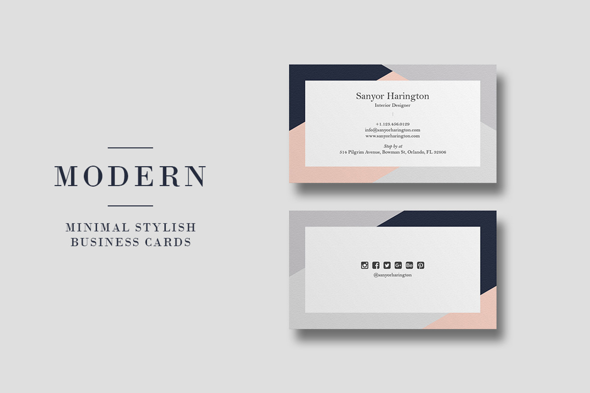 Modern Stylish Minimal Business card, a Business Card Template by GraphicsEgg (Photo 1 of 3)