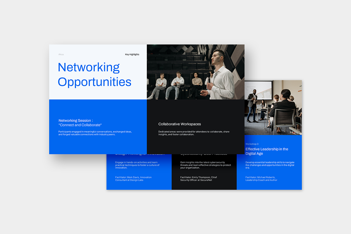 Aksa Event Report - Powerpoint, a Presentation Template by Sixtemp (Photo 3 of 5)