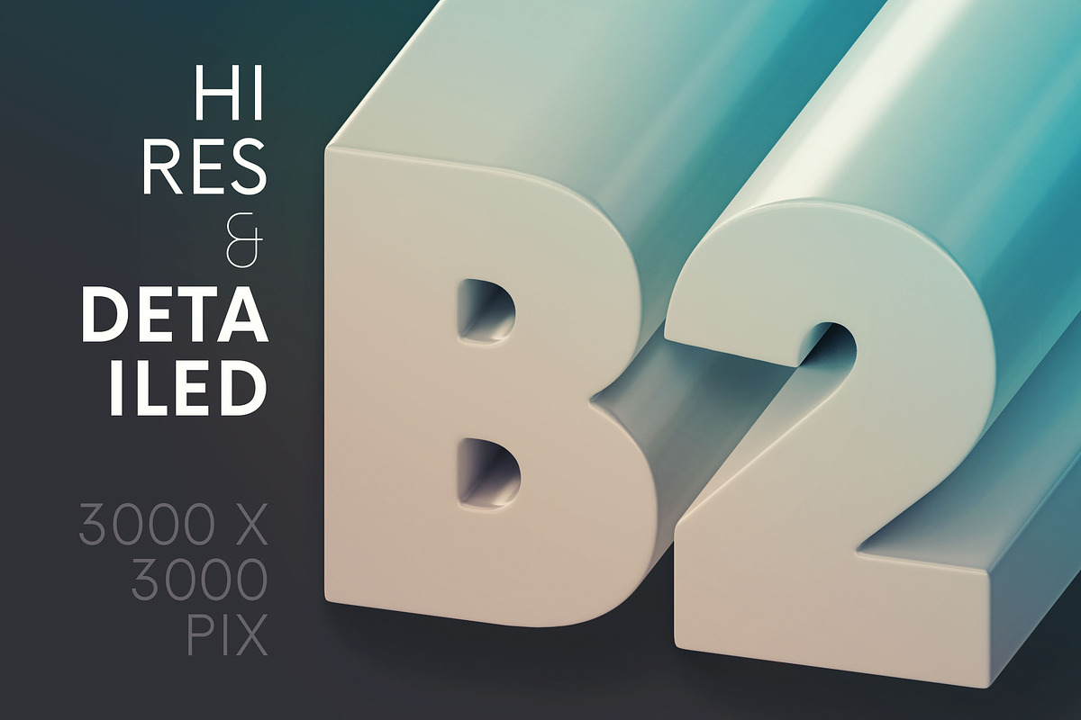 Long Letters - 3D Lettering, a Graphic by MIIM | Creative Market