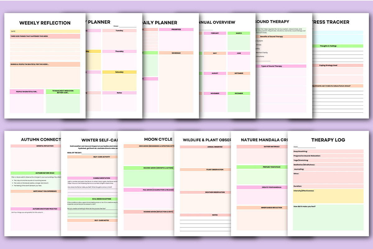 2026 Rewild Your Life Planner, a Stationery Template by Designmela01 (Photo 5 of 6)
