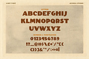 Lunt DISPLAY sans serif RETRO font, a Font by Auvrea Studio (Thumbnail 2 of 6)