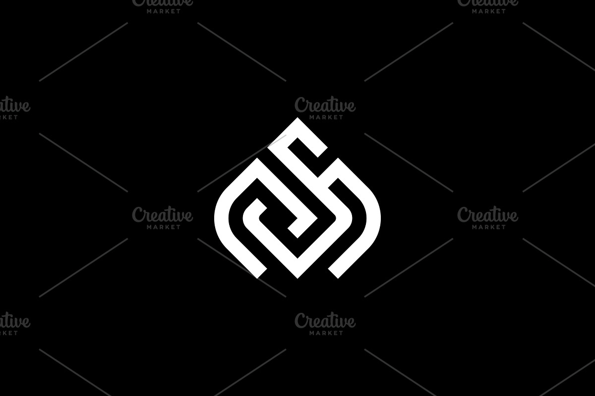 Creative SM MS Letter Logo Template, a Branding & Logo Template by MenkType Studio (Photo 2 of 3)