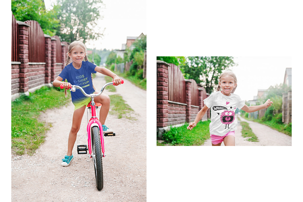 Kids Girl T-Shirt PSD Mockups Vol9, a Shirt Mockup by Hi, Mock-Up! (Photo 9 of 11)