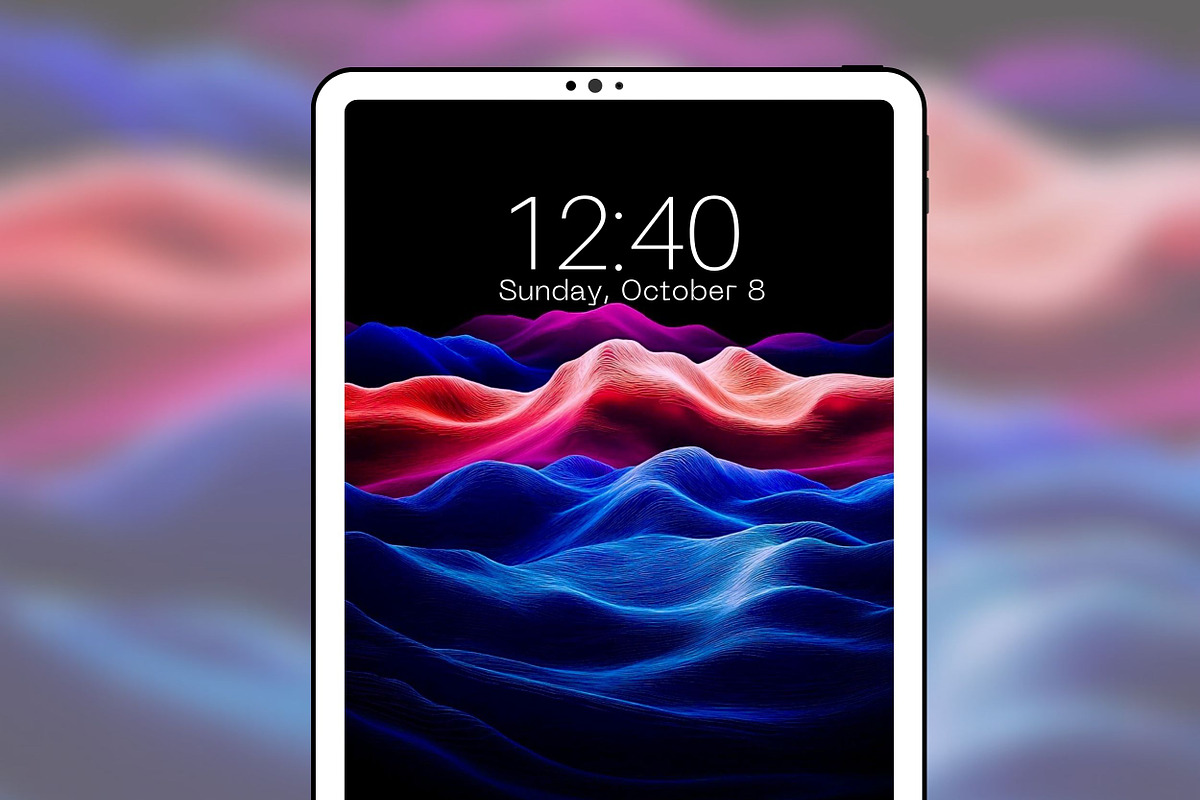 Colorful Abstract Wave Phone BG, a Graphic by Kalindiprints (Photo 5 of 7)
