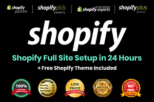 Shopify Full Site Setup in 24 Hours