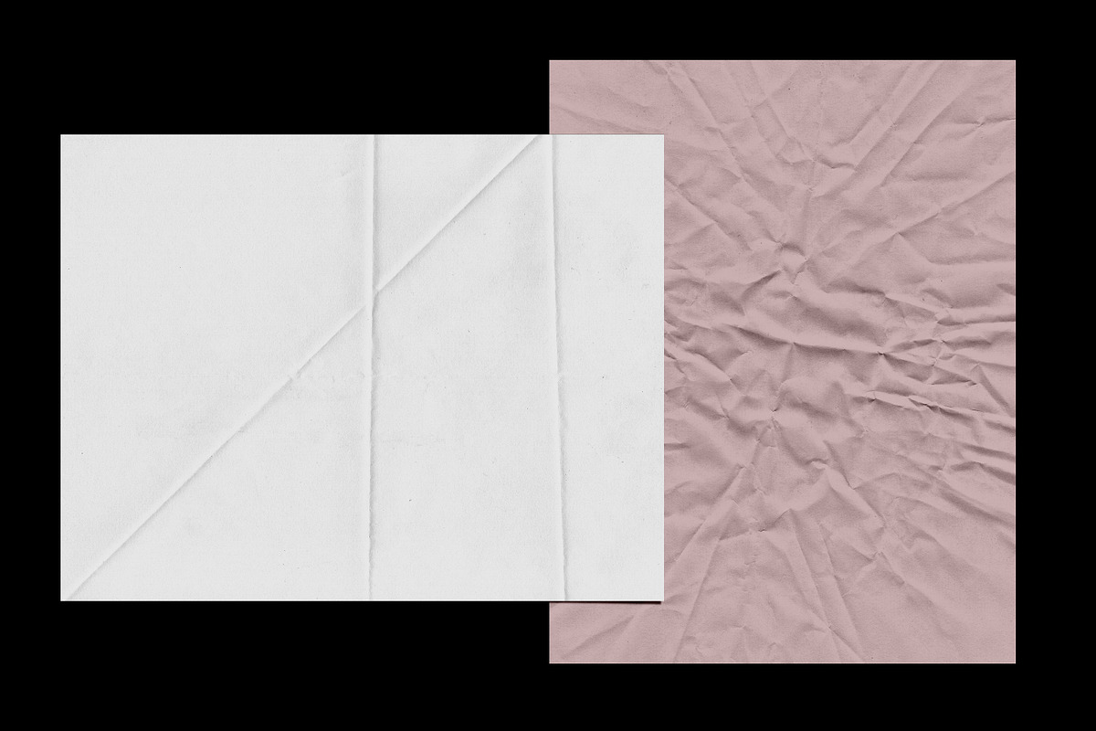 Folded & Wrinkled Paper Textures, a Texture Graphic by Duet Atelier (Photo 6 of 8)