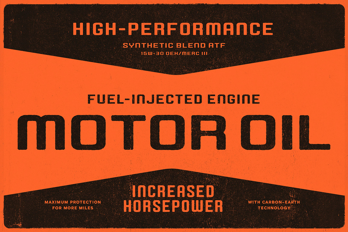 AUTOPARTS Condensed Display Font preview 4