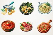 Hand Drawn Italian Food Clipart, an Illustration by RobertsArt (Thumbnail 5 of 7)