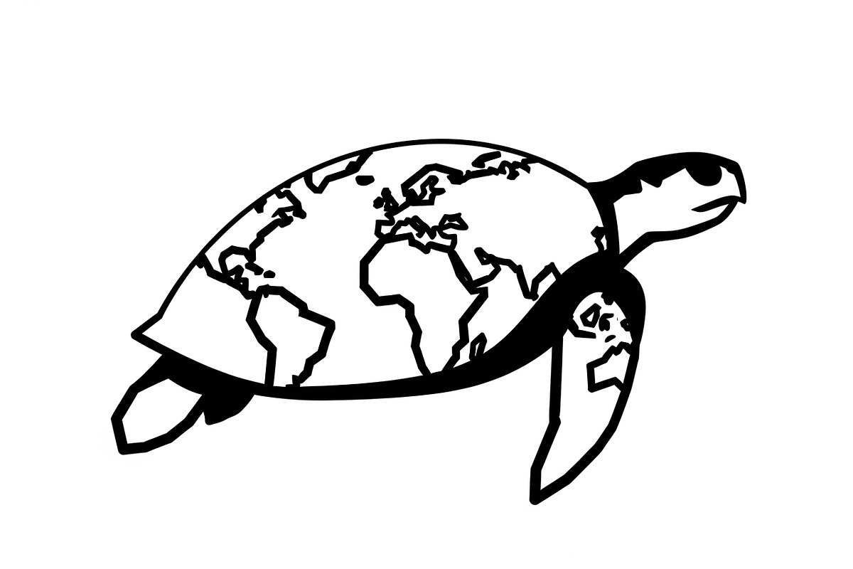 World Map Sea Turtle Bundle, an Illustration by Gaye Art (Photo 11 of 31)