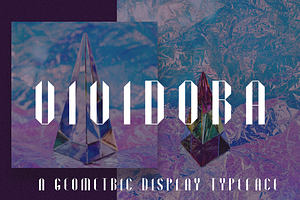Vividora | Geometric Display Font