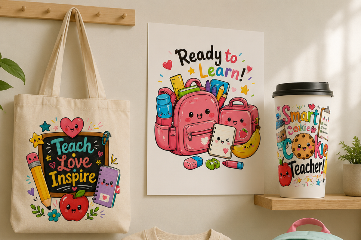 Back to school kawai clipart, an Education Illustration by HeavensStar (Photo 6 of 6)