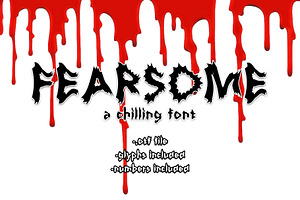 Fearsome - a chilling font