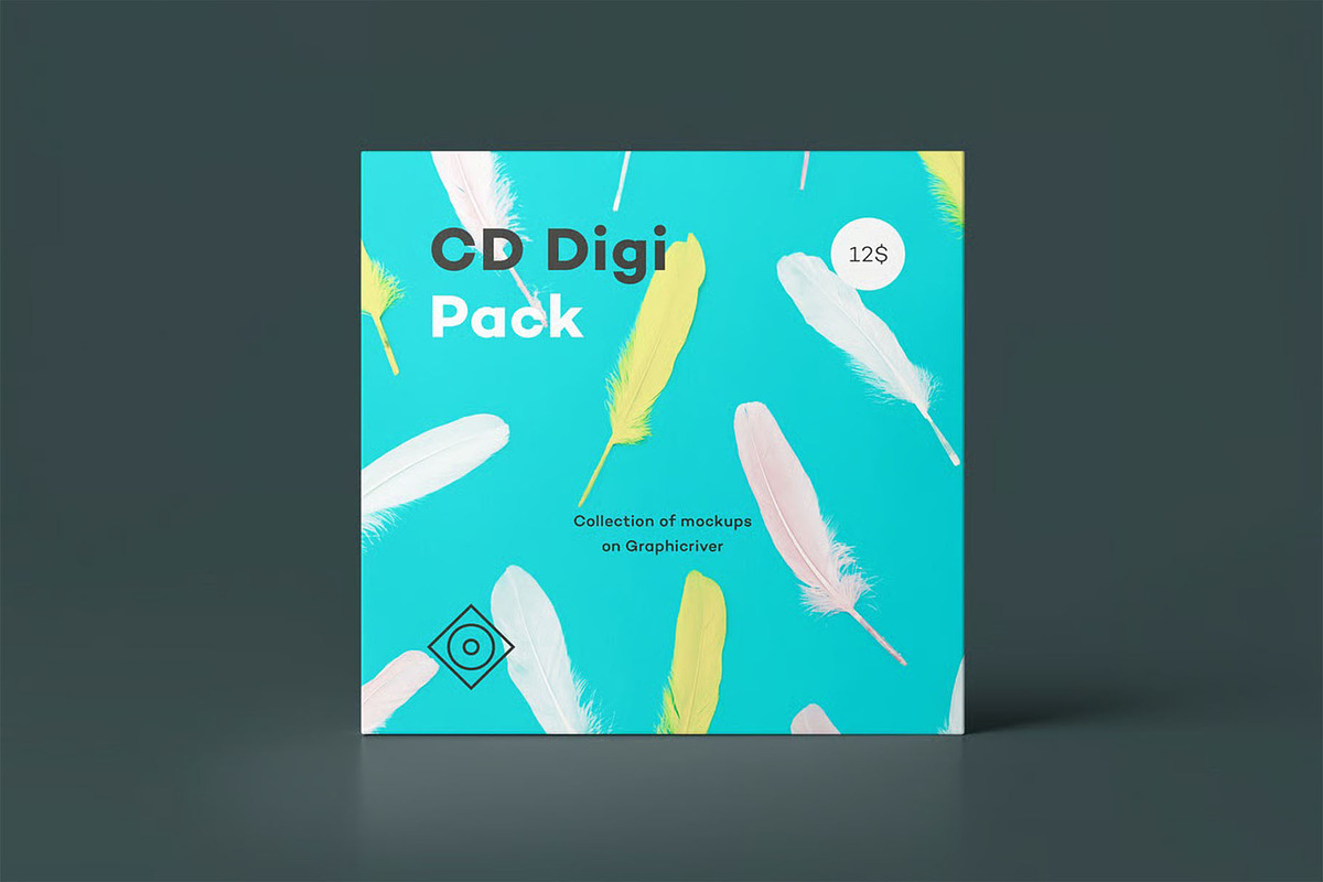 CD Digi Pack Mock-up, a Product Mockup by zippypixelstudio (Photo 4 of 16)