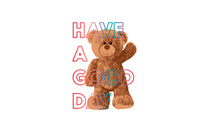 Have A Good Day Brown Bear Doll