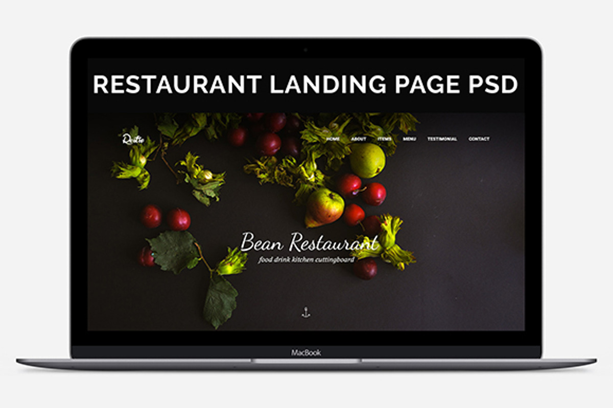 Bean | Restaurant template, a Landing Page Template by The Pixel