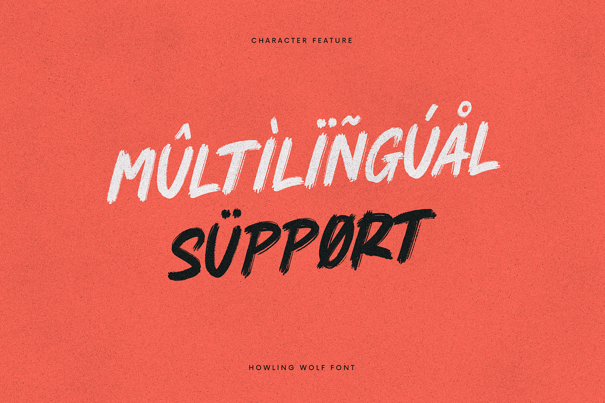 Howling Wolf - Dirty Brush, a Font by Invasi Studio (Photo 10 of 10)