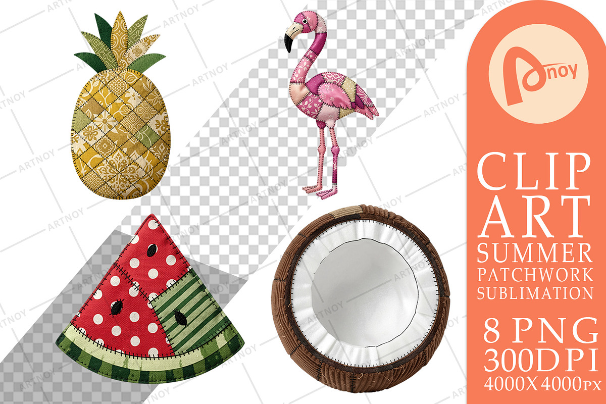 Summer Patchwork Sublimation, a Seasonal Illustration by Artnoy (Photo 14 of 18)