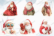 Santa Claus Clipart, a Graphic by designcity5 (Thumbnail 3 of 5)