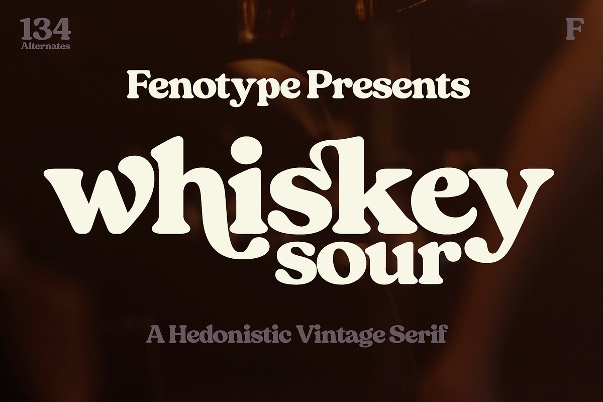 Whiskey Sour Retro Serif, a Serif Font by Fenotype (Photo 1 of 14)