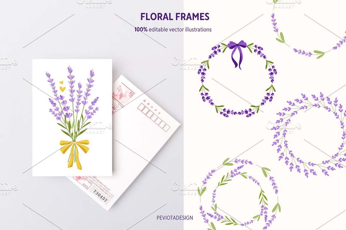 Lavender spa and beauty collection, a Healthcare Illustration by Peviotadesign (Photo 3 of 11)