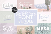 DESERT DREAMS Lettered Font Bundle, a Script Font by Blush Font Co. (Thumbnail 1 of 9)