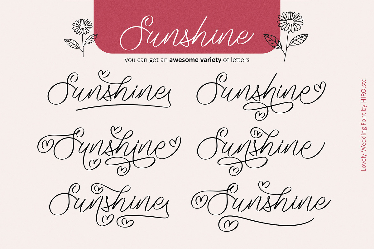 Lovely Wedding - Wedding Script Font, a Script Font by HIRO.std (Photo 5 of 13)