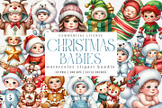 Christmas Babies Cliparts Bundle, an Illustration by SinaCreation (Thumbnail 1 of 7)