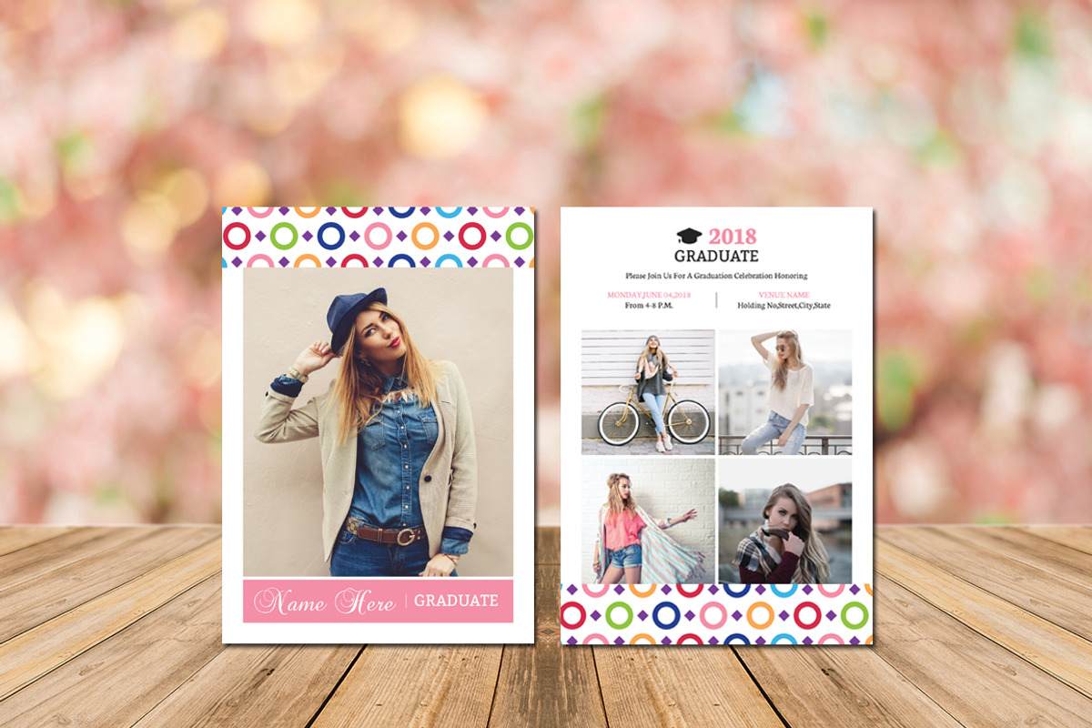 Graduation Invitation, a Card Template by Rimana_Templatehive (Photo 1 of 3)
