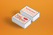 Cream Flat Design Business Card, a Business Card Template by graphicook (Thumbnail 2 of 3)