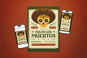 Dia de Los Muertos Flyer Set, a Flyer Template by The Good Store
